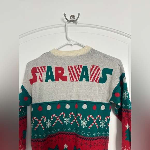 Disney Parks Exclusive Star Wars Ugly Spirit Jersey Sweater size small 5/6 - Picture 7 of 13